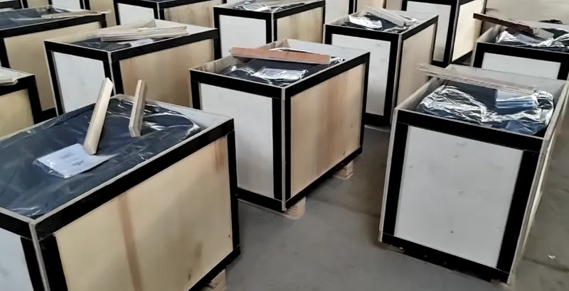 توصيل ! تقوم شركة Shunhang Machine بشحن ما يزيد عن 100 ضاغط لوحة بنزين إلى جنبان